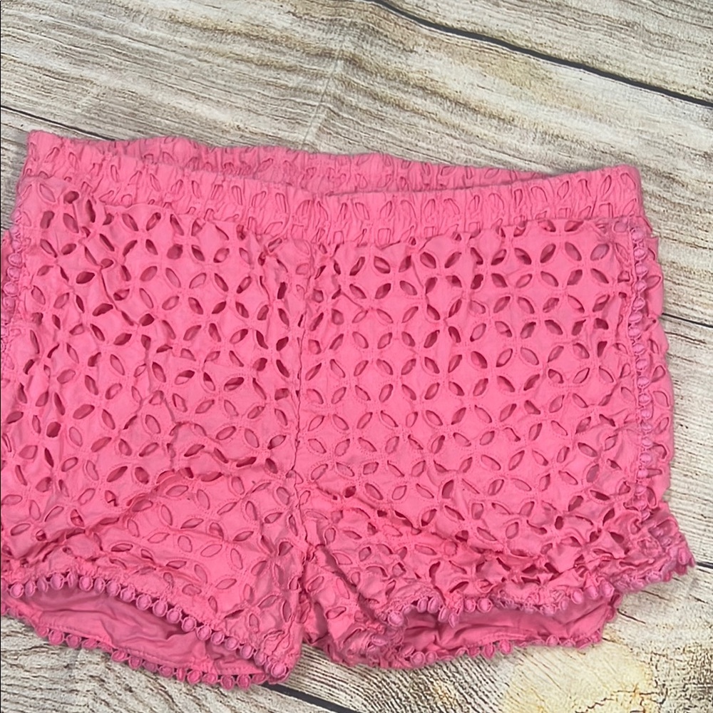 Lilly Pulitzer Vibrant Pink Lace Shorts